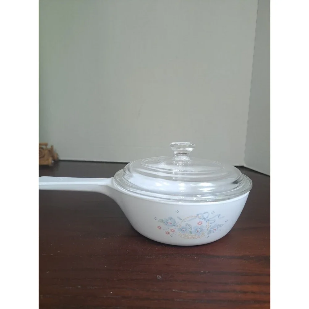 Vintage Corningware Country Cornflower 1/2 Quart Saucepan